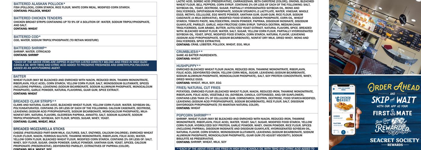 Long John Silver's | A&W Menu