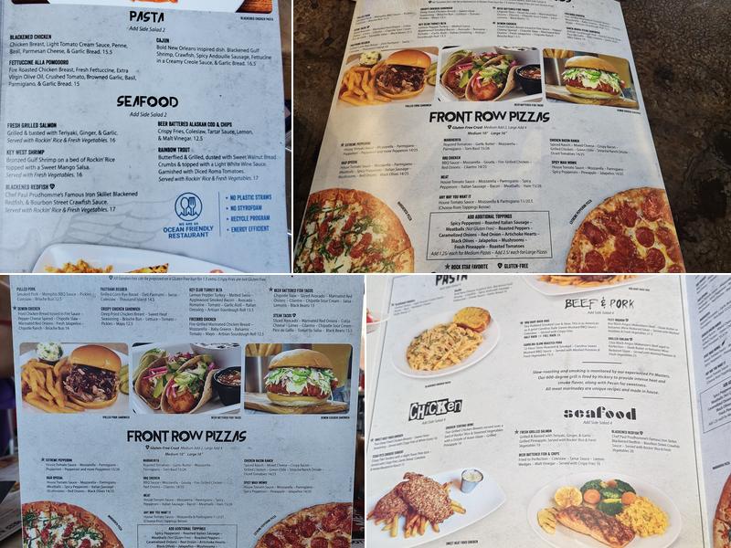 Rock & Brews Menu