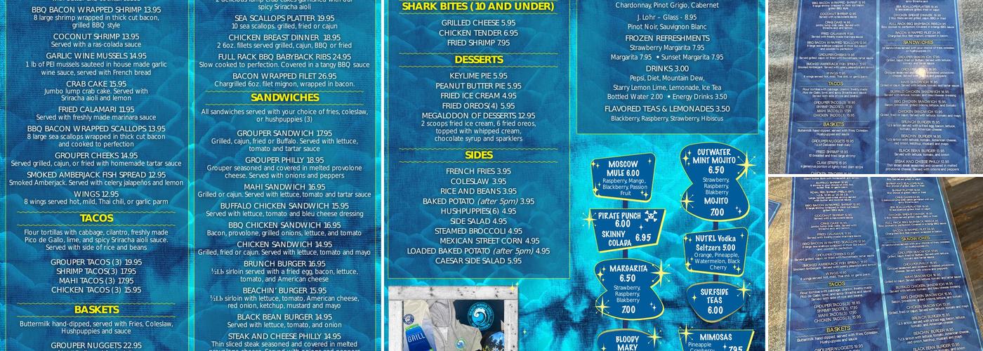 Beach Waves Grill Menu