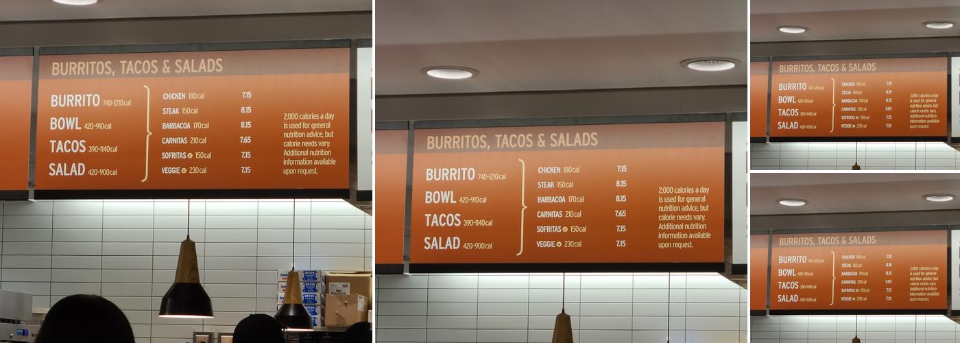 Chipotle Mexican Grill Menu