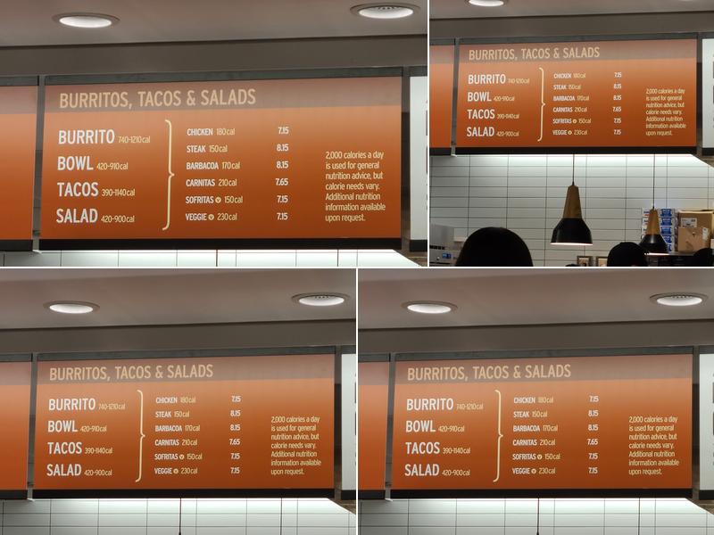 Chipotle Mexican Grill Menu
