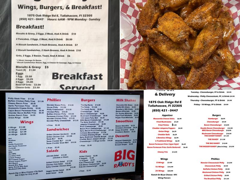 Big Randy’s Menu