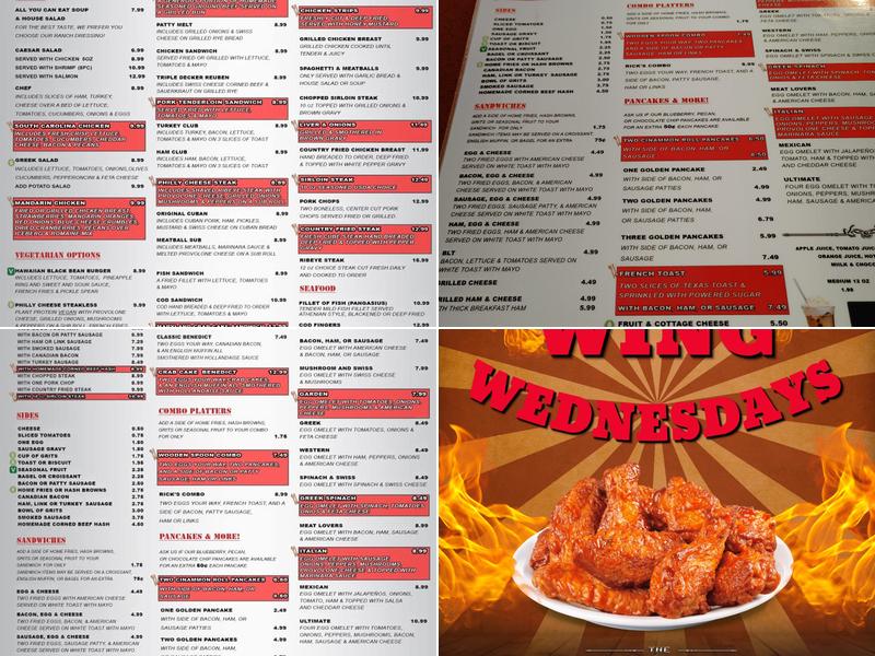 The Wooden Spoon Menu