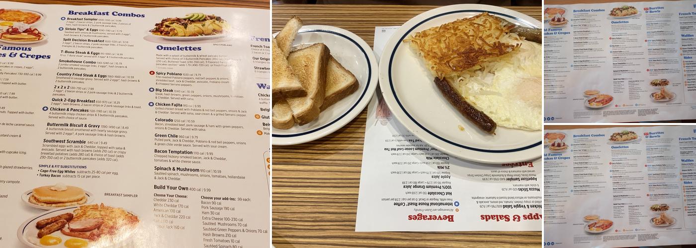 IHOP Menu