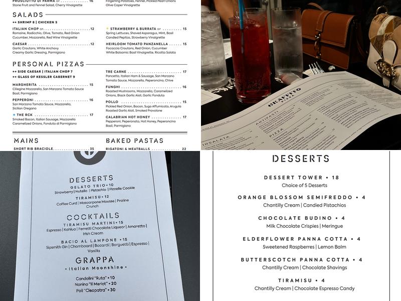 Graffito Pizza Menu