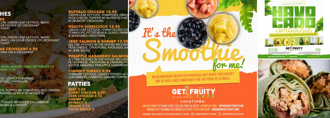 Get Fruity Cafe Menu