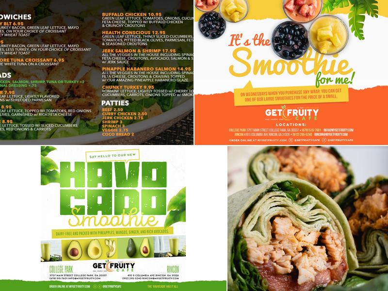 Get Fruity Cafe Menu