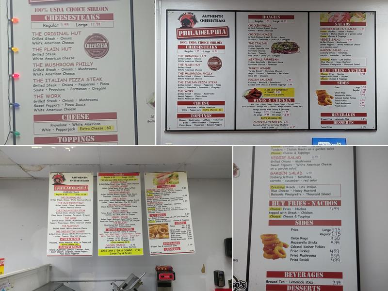 The Philly Hut Menu