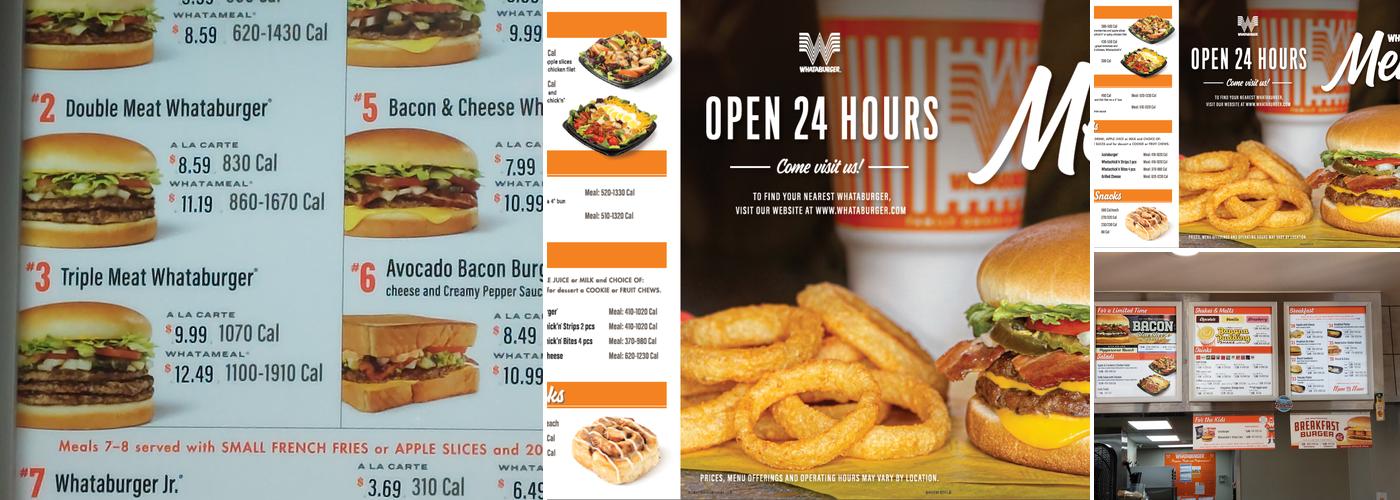 Whataburger Menu