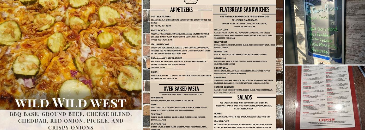 Portside Pizza Pub Menu