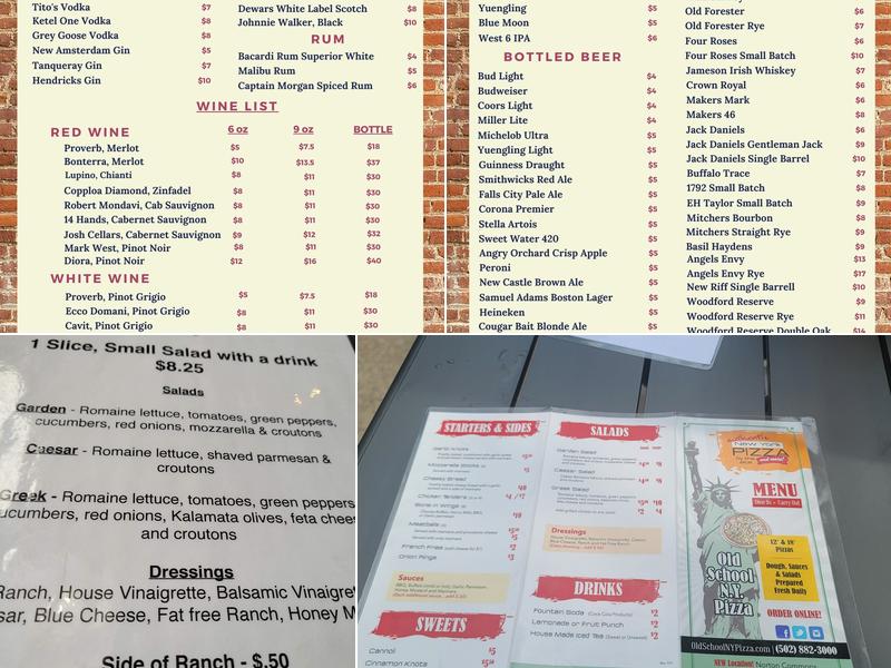 Old School NY Pizza - Norton Commons Menu