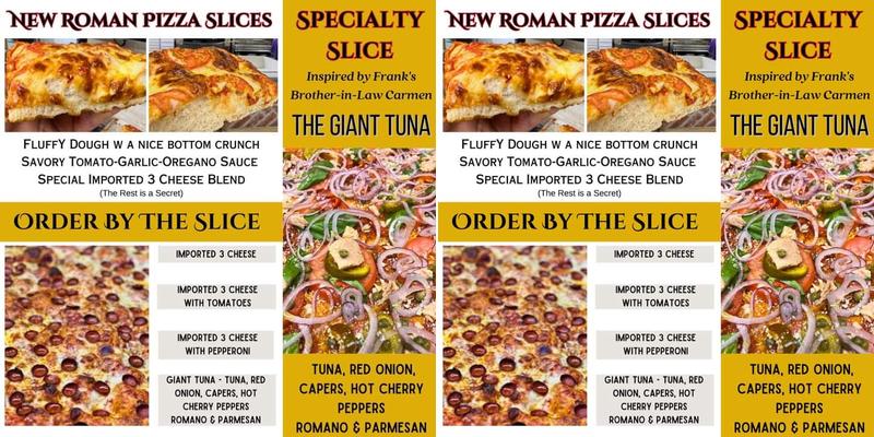 Frankie Slice Menu
