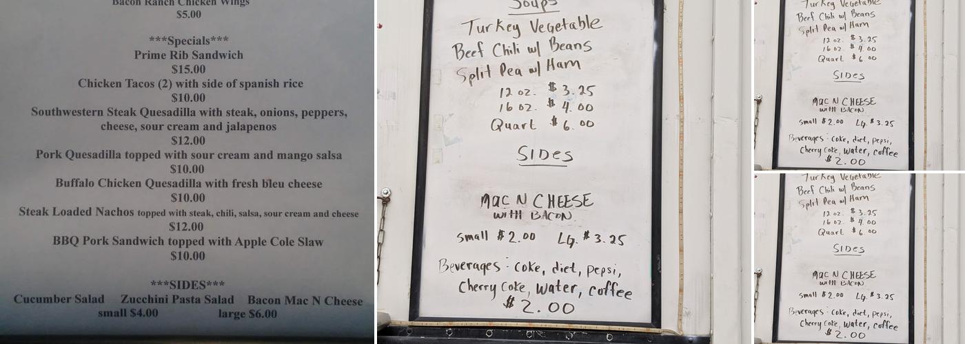 Supa Dupa Menu