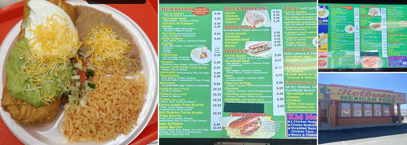 Rolbertos Menu