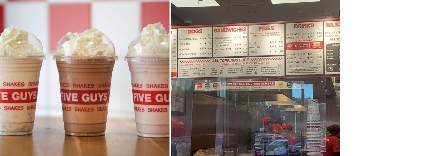 Five Guys Menu