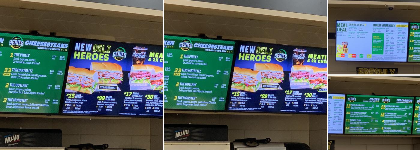Subway Menu