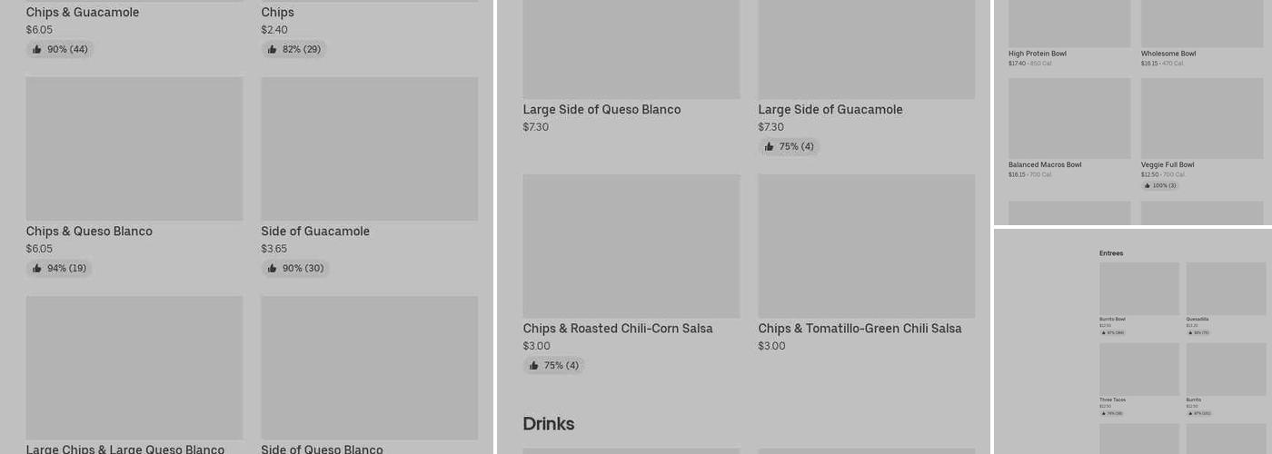 Chipotle Mexican Grill Menu