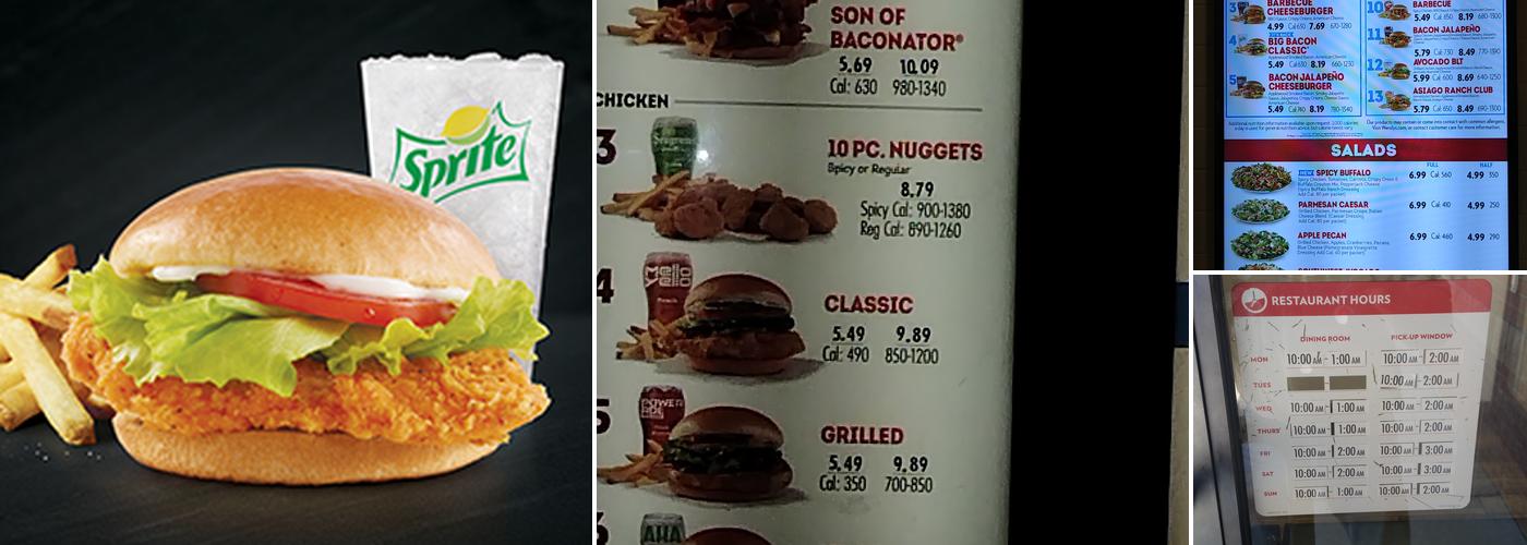 Wendy's Menu