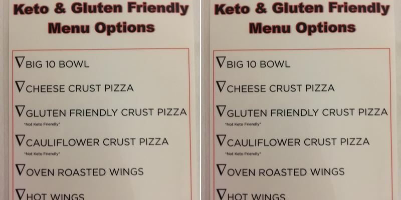 Simple Simon's Pizza Menu