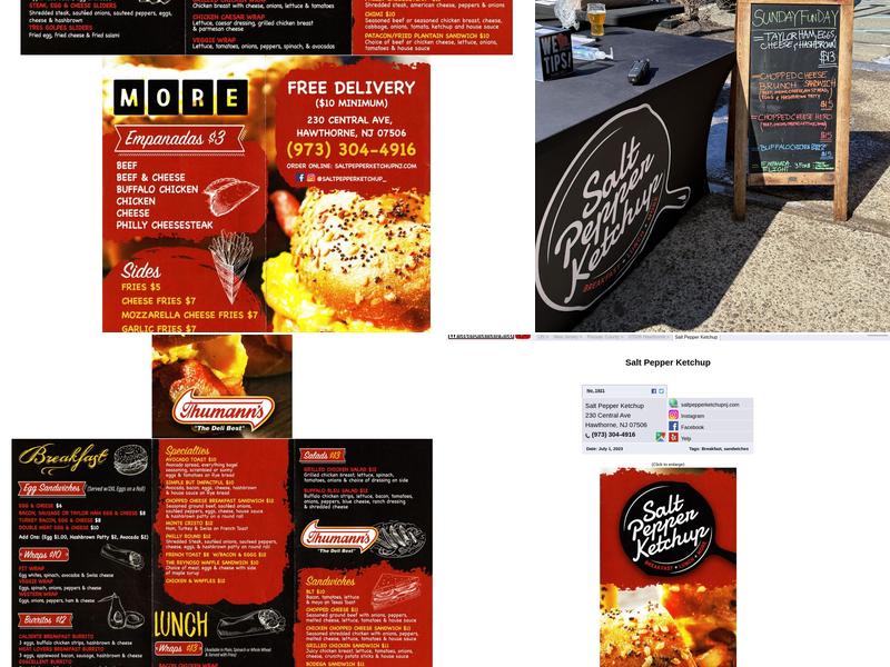 Salt Pepper Ketchup Menu