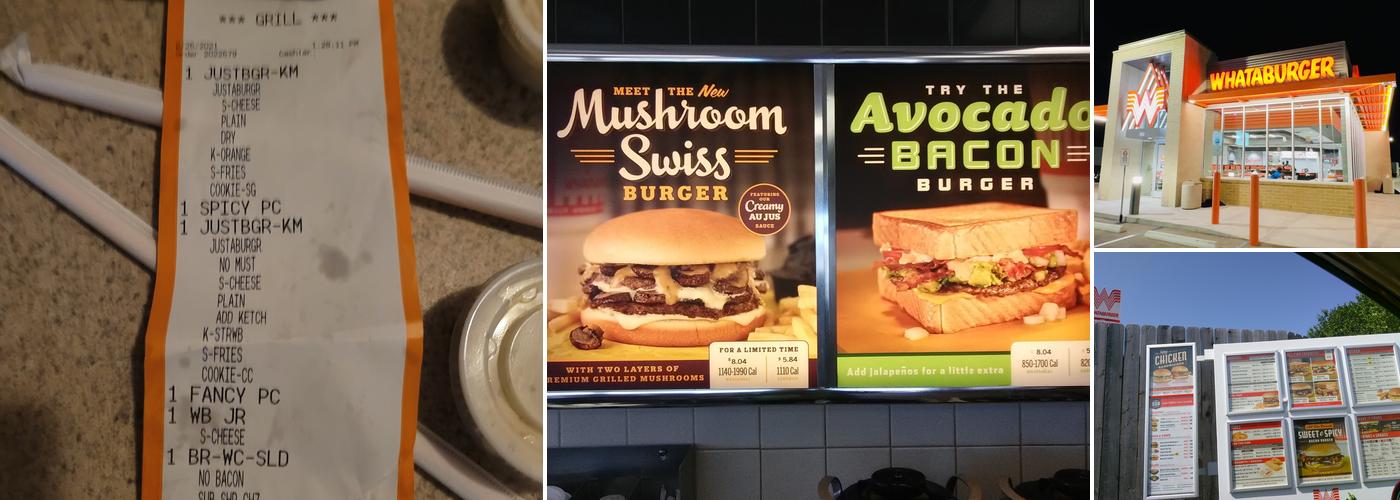 Whataburger Menu