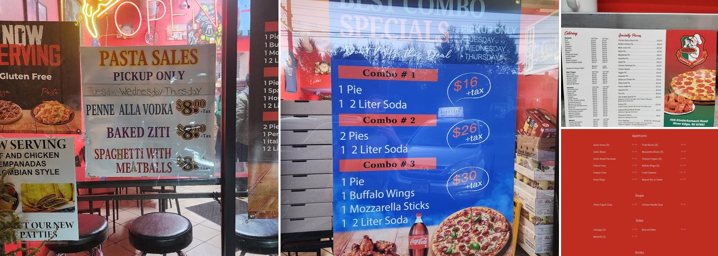 Joseph's Pizzeria Menu