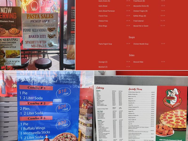 Joseph's Pizzeria Menu