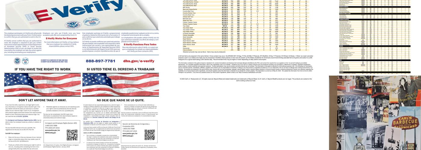 Carl’s Jr. Menu
