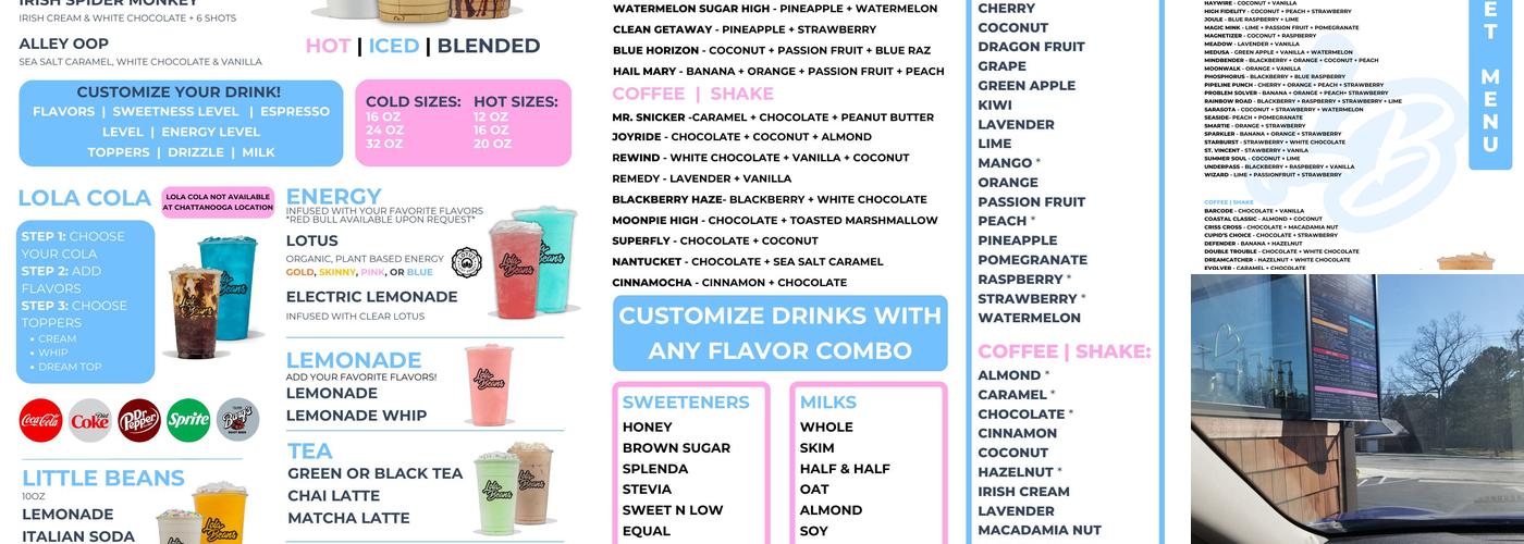 Lola Beans Coffee - Chattanooga Menu