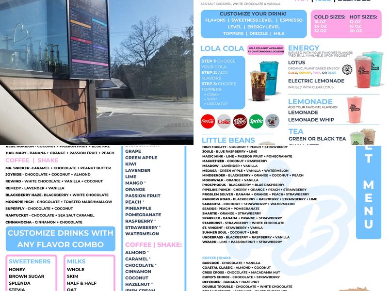 Lola Beans Coffee - Chattanooga Menu