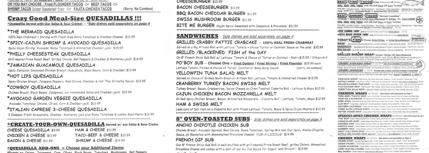 Buxton Munch Co Menu
