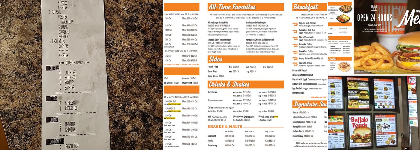 Whataburger Menu