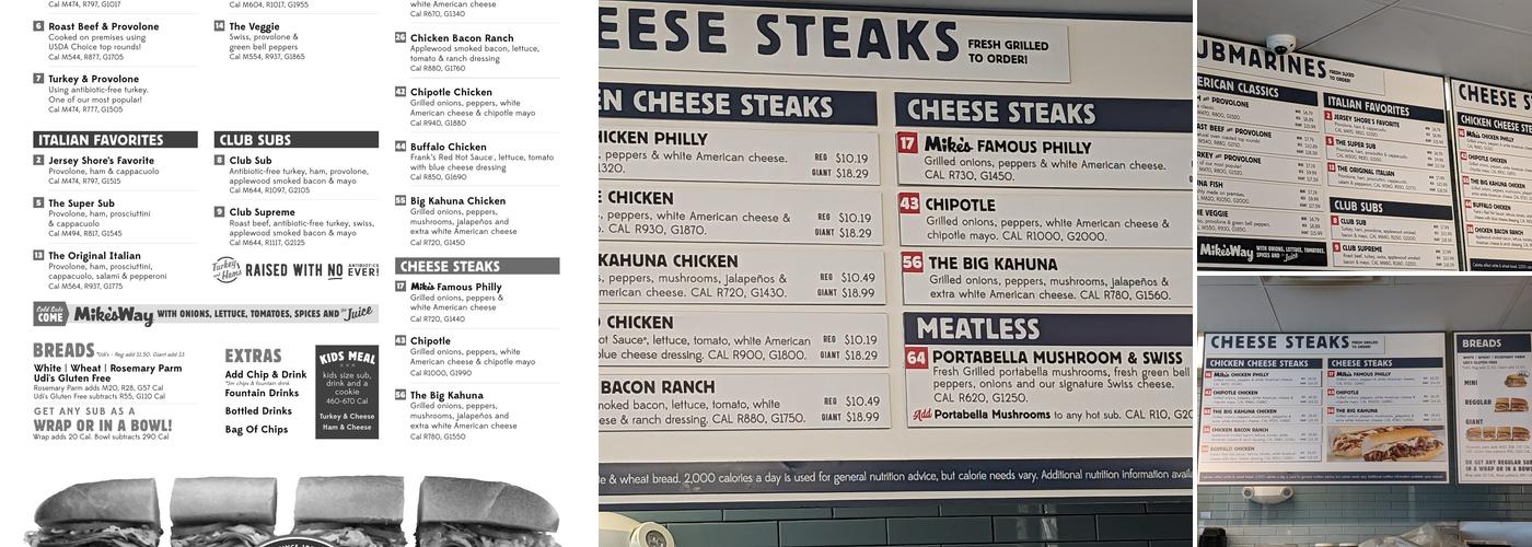 Jersey Mike's Menu
