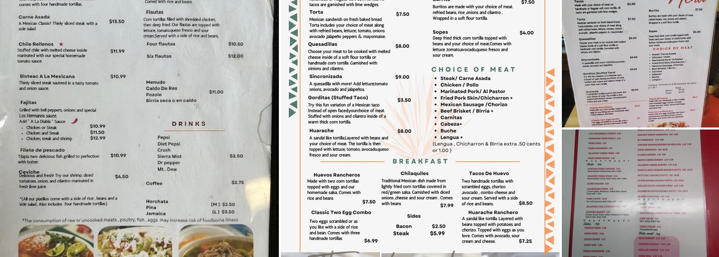 Tacos Los Hermanos (Admiral pl) Menu