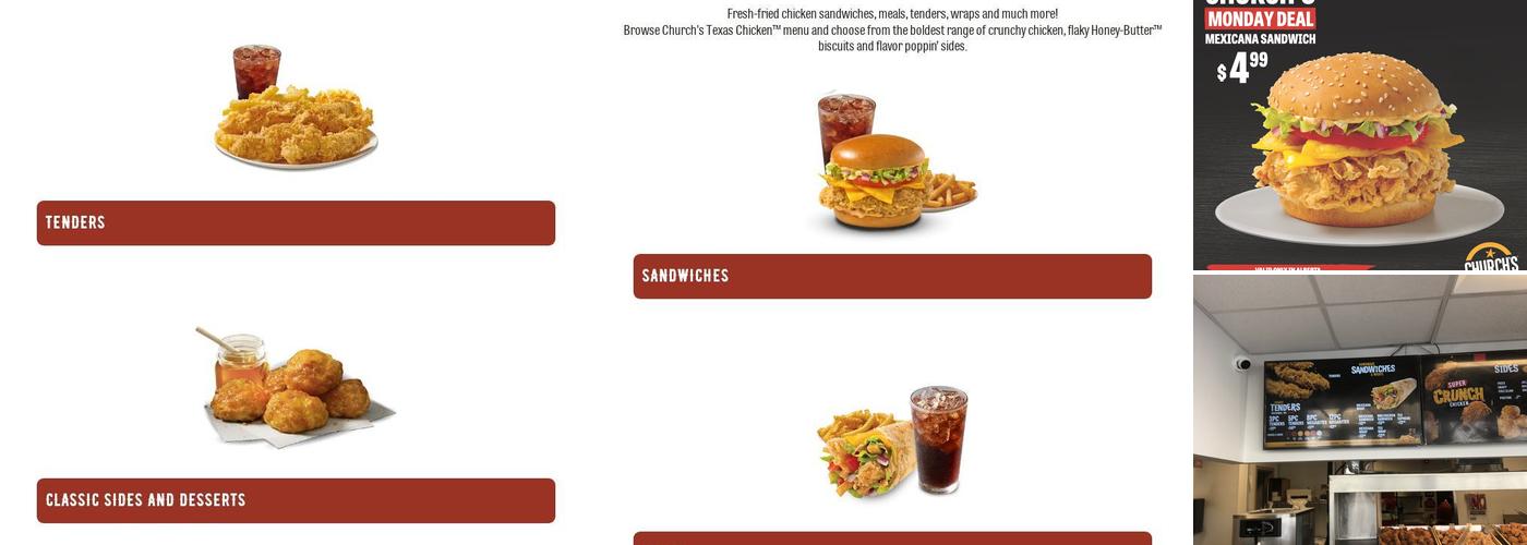 Church's Texas Chicken Menu