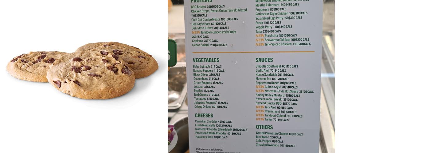 Subway Menu