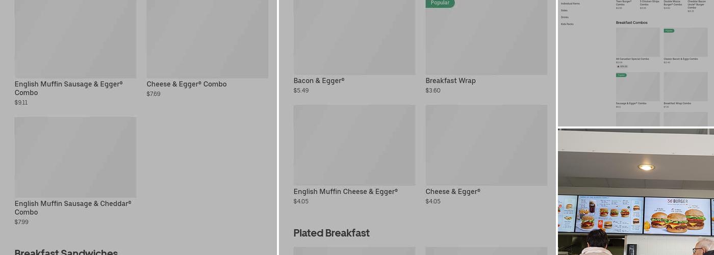 A&W Canada Menu
