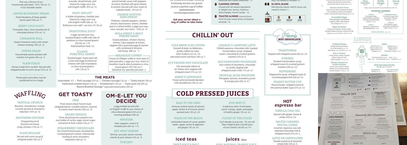 Turning Point of Doylestown Menu