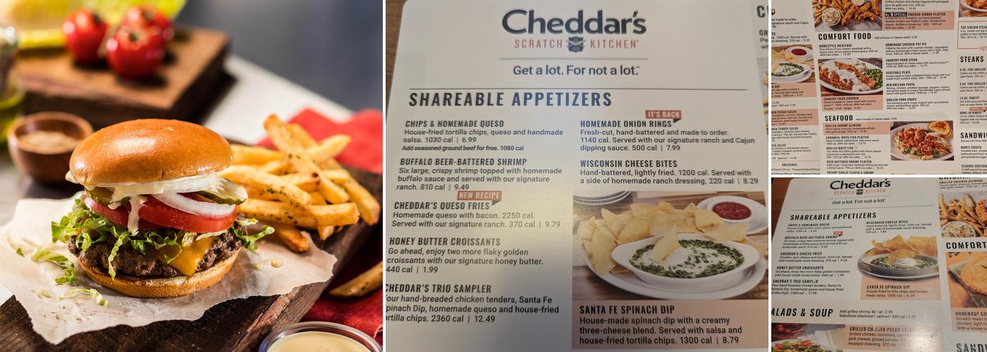 Cheddar's Scratch Kitchen Menu