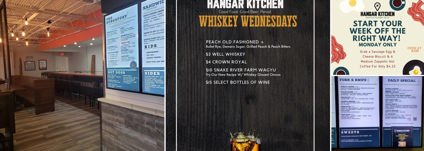 Hangar Kitchen Menu