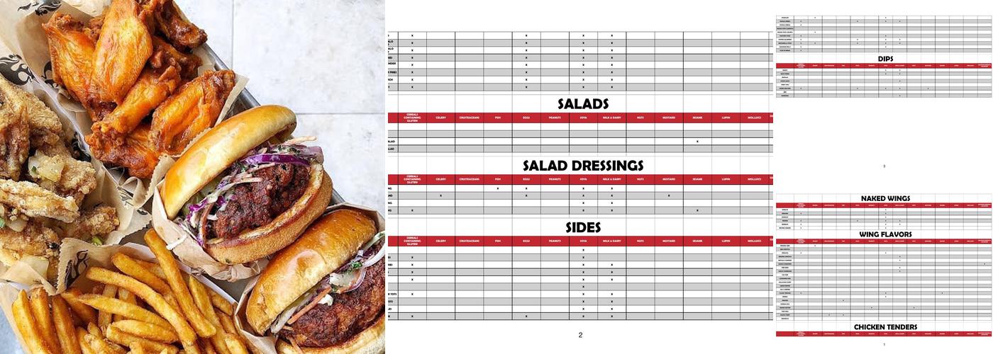 Fire Wings - Brea Menu