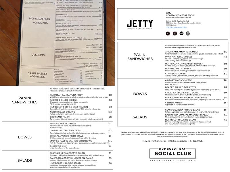 Jetty Menu