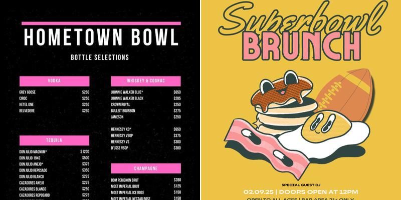 Hometown Bowl Menu
