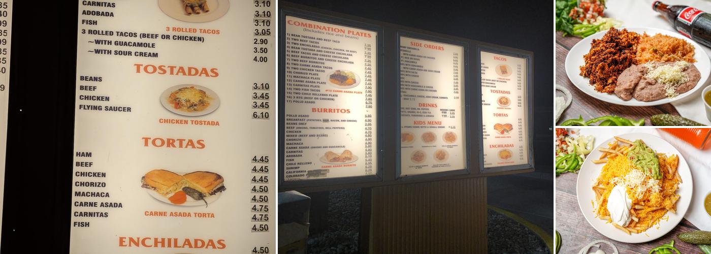 Albertacos Menu
