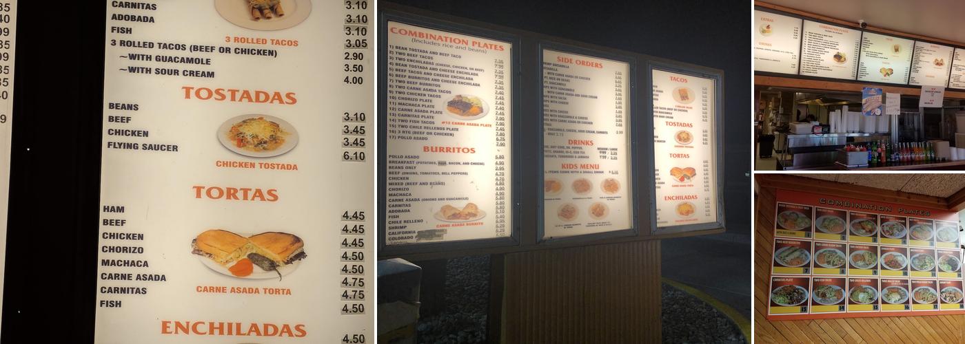 Albertacos Menu