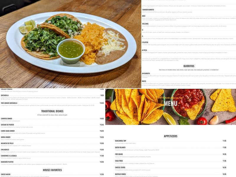 La Fonda de Ocoee Menu