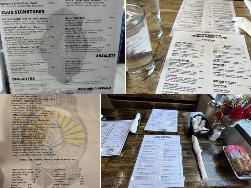 Bryn Mawr Breakfast Club Menu
