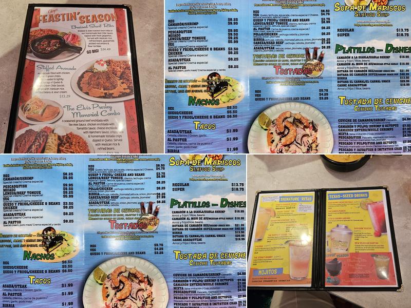 Taqueria El Carnal Menu