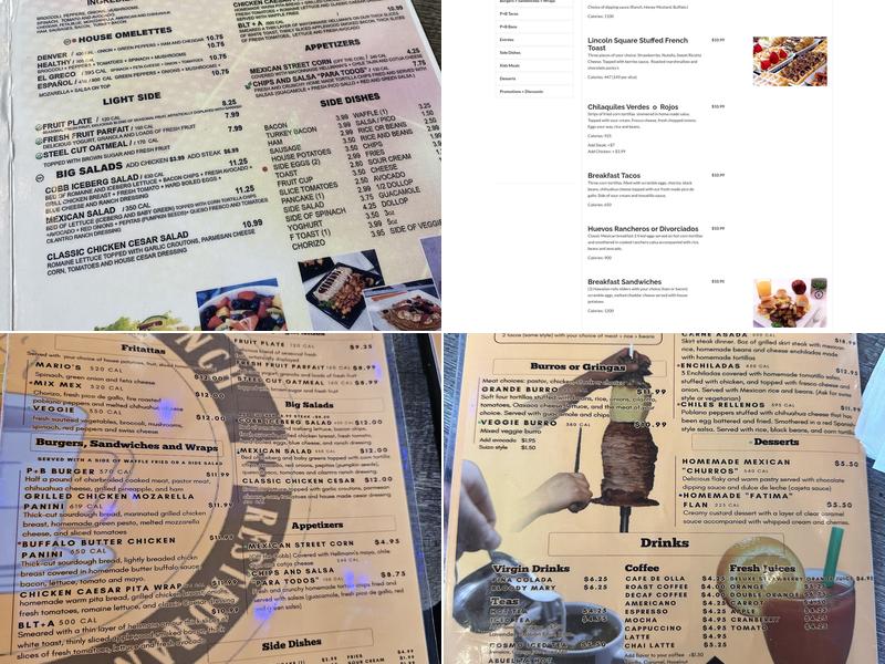 Pastores Brunch Menu