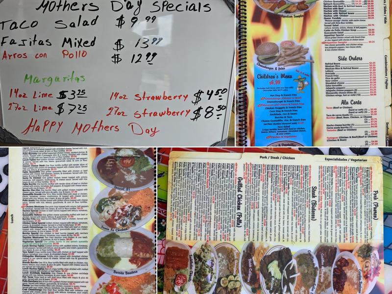 Fiesta Cancun Menu